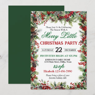 Invitación Fiesta de Navidades de frontera festivo