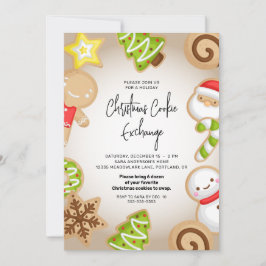 Invitación Fiesta de Navidades de Frosted Cookie Exchange