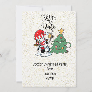 Invitación Fiesta de Navidades de fútbol salva la fecha