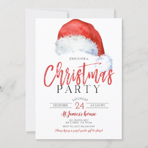 Invitación Fiesta de Navidades de Gorras Santas Festividades 