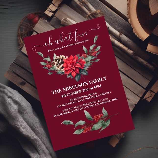Invitación Fiesta de Navidades de Holiday Holly (Subido por el creador)