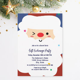 Invitación Fiesta de Navidades de intercambio de regalos secr