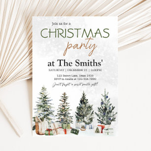 Invitación Fiesta de Navidades de invierno