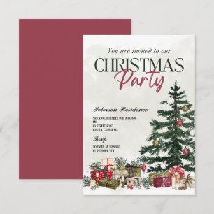 Invitación Fiesta de Navidades de invierno de la marina de pi