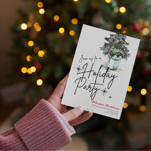 Invitación Fiesta de Navidades de invierno de la marina de pi