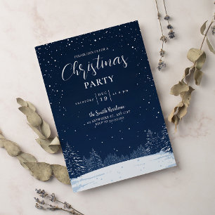 Invitación Fiesta de Navidades de invierno de la marina de pi
