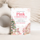 Invitación Fiesta de Navidades de la Casa Rosa Gingerbread<br><div class="desc">Difunde la alegría de las vacaciones con la invitación imprimible de nuestros Navidades de personalizable,  perfecta para reunir amigos y familia para una celebración festiva. Con diseños elegantes y texto fácil de editar,  esta invitación marca el tono para una temporada navideña alegre. 43SE B</div>