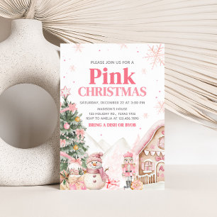 Invitación Fiesta de Navidades de la Casa Rosa Gingerbread