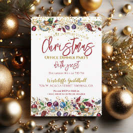 Invitación Fiesta de Navidades de la oficina de la empresa