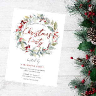 Invitación Fiesta de Navidades de la oficina del festival Lea