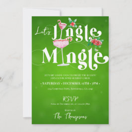 Invitación Fiesta de Navidades de navidad jingle mingle de na