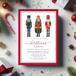 Invitación Fiesta de Navidades de Nutcracker festivos