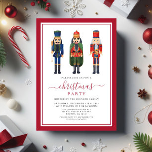 Invitación Fiesta de Navidades de Nutcracker festivos