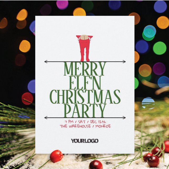 Invitación Fiesta de Navidades de oficina de Elf Shenanigans (Subido por el creador)