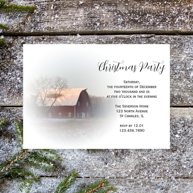 Invitación Fiesta de Navidades de países de granero cubierto  (Subido por el creador)