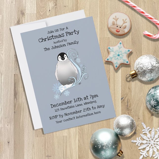 Invitación Fiesta de Navidades de Penguin (Subido por el creador)