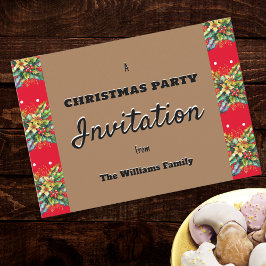 Invitación Fiesta de Navidades de Personalizados de la fiesta