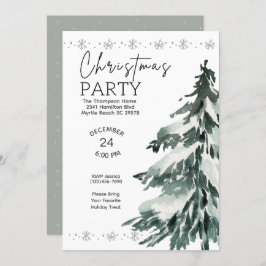 Invitación Fiesta de Navidades de pino