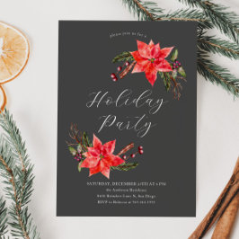 Invitación Fiesta de Navidades de Poinsettia