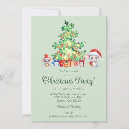Invitación Fiesta de Navidades de ratón