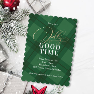 Invitación Fiesta de Navidades de Relieves metalizados de fau