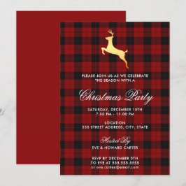 Invitación Fiesta de Navidades de renos de Escocia