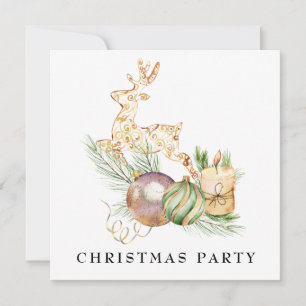 Invitación *~* Fiesta de Navidades de renos de la empresa fam