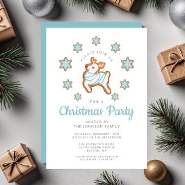 Invitación Fiesta de Navidades de renos malcriados