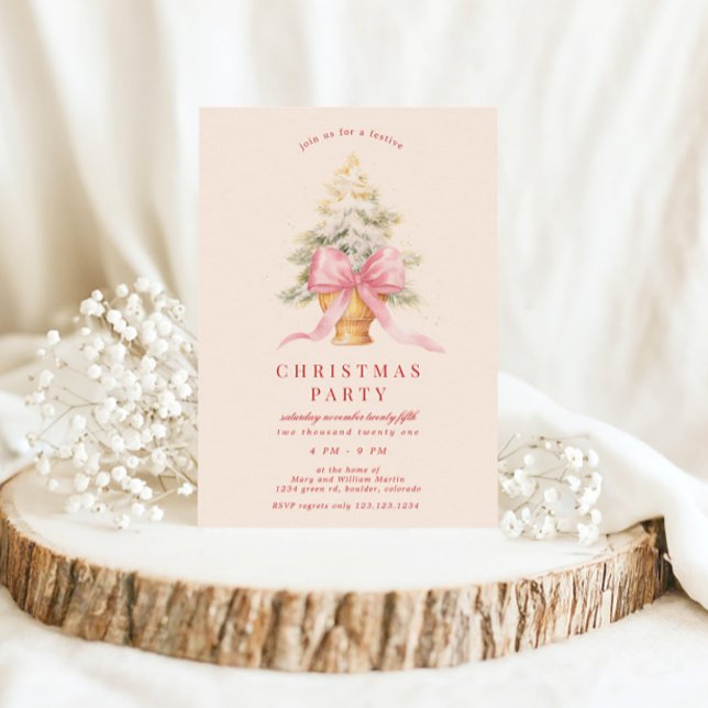 Invitación Fiesta de Navidades de Rubor Bows (Subido por el creador)