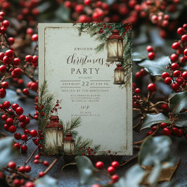 Invitación Fiesta de Navidades de Rústica Lantern