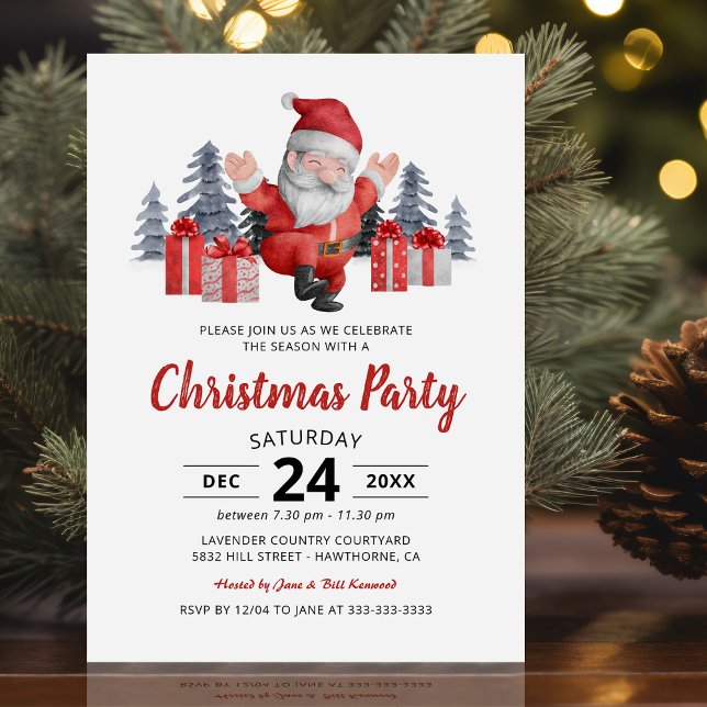 Invitación Fiesta de Navidades de Santa Claus (Subido por el creador)