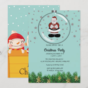 Invitación Fiesta de Navidades de Santa Claus