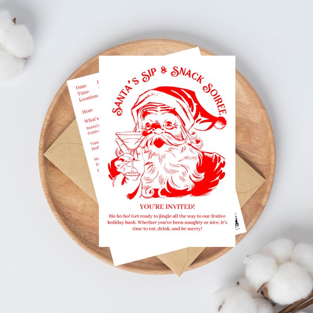 Invitación Fiesta de Navidades de Santa Claus Sip & Snack Soi (Subido por el creador)