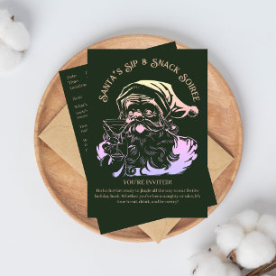Invitación Fiesta de Navidades de Santa Claus Sip & Snack Soi