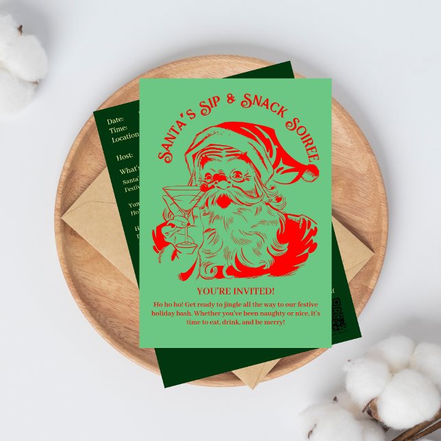 Invitación Fiesta de Navidades de Santa Claus Sip & Snack Soi (Subido por el creador)
