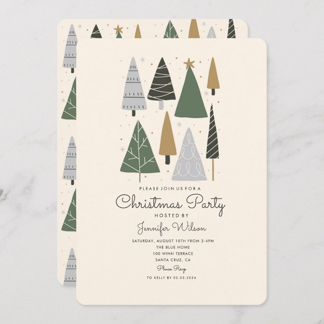 Invitación Fiesta de Navidades de Santa Holiday Cute (Subido por el creador)