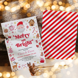 Invitación Fiesta de Navidades de Santa Rosa Merry y Bright