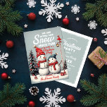 Invitación Fiesta de Navidades de Snowman<br><div class="desc">Explore nuestro diseño de invitaciones a fiestas de Navidades de Snowman en la época de invierno y disfrute de la invitación a la fiesta de los Navidades de Snowman. Este encantador diseño resume la magia de la temporada navideña a través de adorables ilustraciones de dos hombres de nieve, enclavados en...</div>