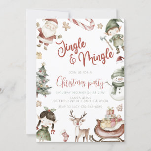 Invitación Fiesta de Navidades de tablillas y tablillas