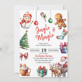 Invitación Fiesta de Navidades de tablillas y tablillas