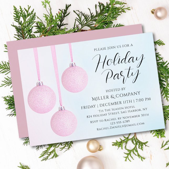 Invitación Fiesta de Navidades de vacaciones con guión modern (Subido por el creador)