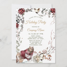 Invitación Fiesta de Navidades de vacaciones corporativas de 