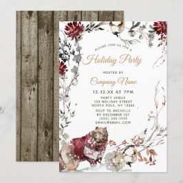 Invitación Fiesta de Navidades de vacaciones corporativas de