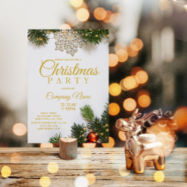 Invitación Fiesta de Navidades de vacaciones corporativos con