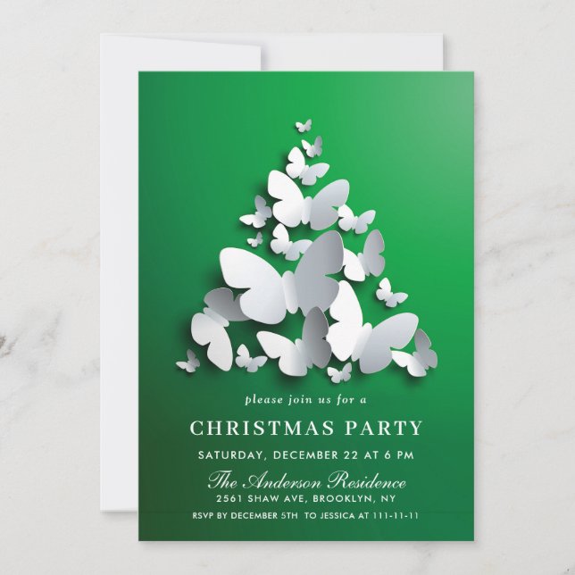 Invitación Fiesta de NAVIDADES de vacaciones de monarca marip (Anverso)