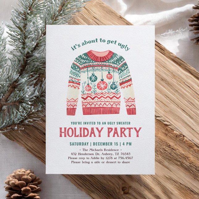 Invitación Fiesta de Navidades de vacaciones sudorosas (Subido por el creador)