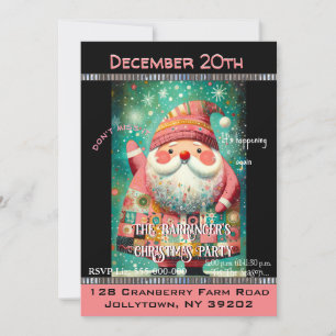 Invitación Fiesta de Navidades de Whimsey Santa Claus Cutie