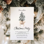 Invitación Fiesta de Navidades de Winter Pines<br><div class="desc">Experimente el atractivo mágico de la temporada de vacaciones con nuestras acogedoras invitaciones a la fiesta de Navidades de Winter Pines. Decorados con nostálgicos pinos de campo, seguro que encenderán la alegría y la anticipación de sus huéspedes. Estas invitaciones prometen un aire de elegancia, calidez y alegría festiva, dando inicio...</div>