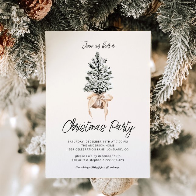 Invitación Fiesta de Navidades de Winter Pines (Subido por el creador)