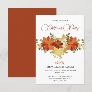 Invitación Fiesta de Navidades decorativos festivos